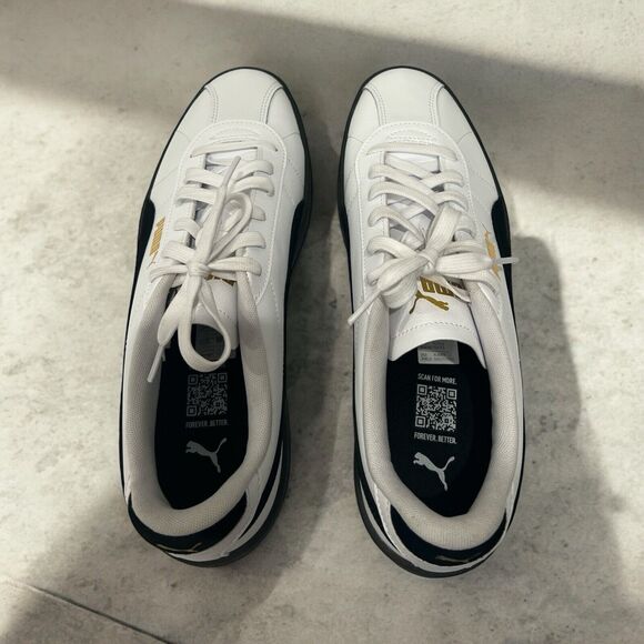 Puma Roma Classic White & Black Men’s Sneaker Size 9.5 New - Picture 6 of 8